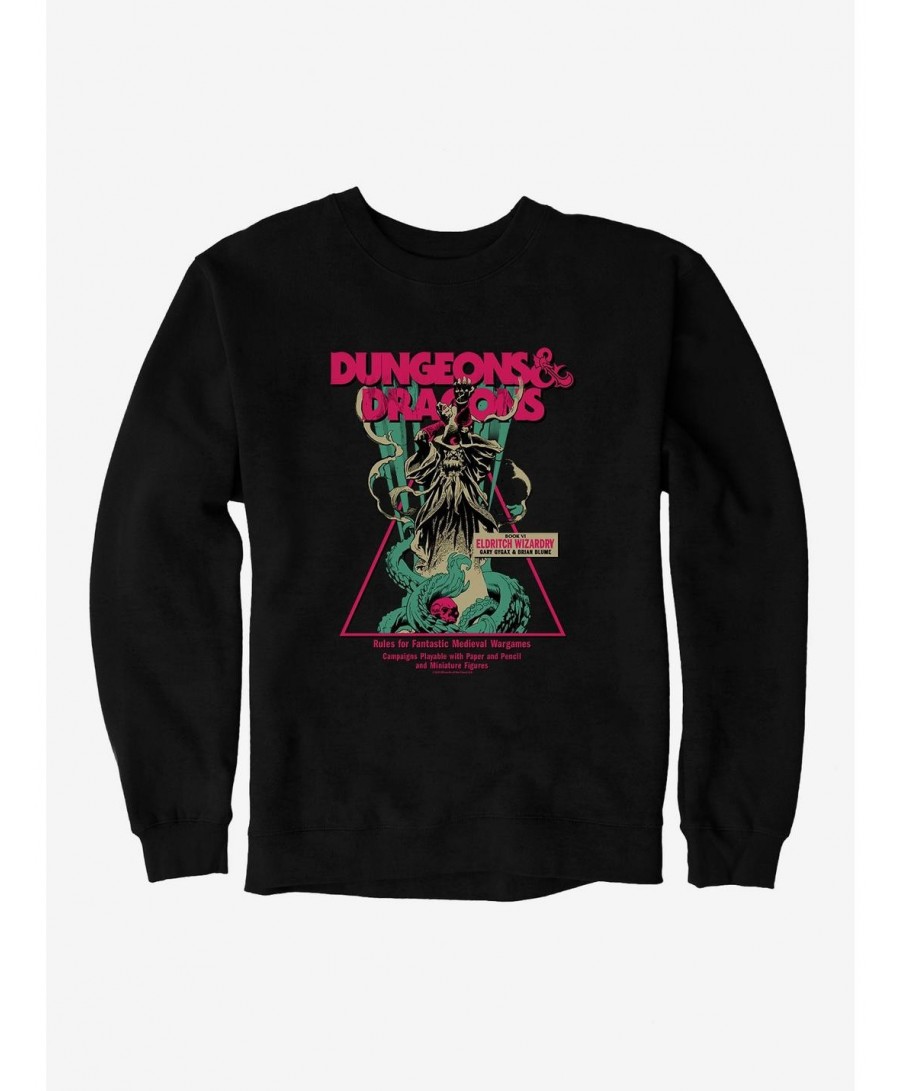 New Arrival Dungeons & Dragons Book VI Eldritch Wizardry Sweatshirt $16.61 Sweatshirts