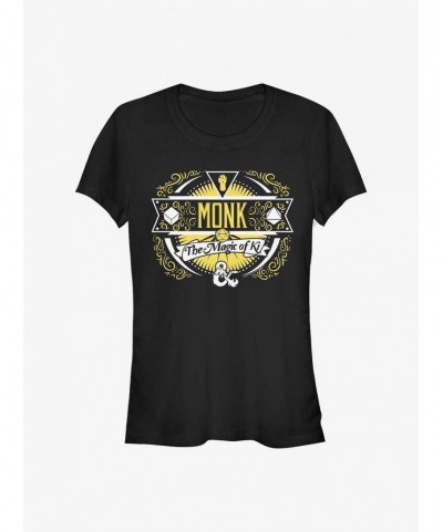 Crazy Deals Dungeons And Dragons Monk Label Girls T-Shirt $8.47 T-Shirts