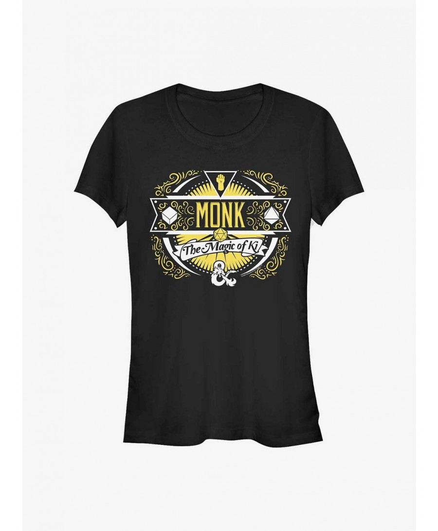 Crazy Deals Dungeons And Dragons Monk Label Girls T-Shirt $8.47 T-Shirts