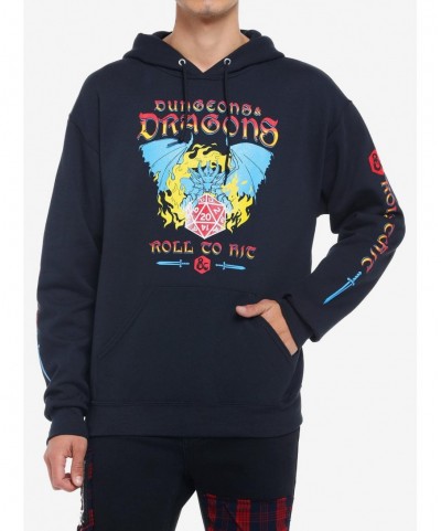 Discount Sale Dungeons & Dragons Roll To Hit Hoodie $9.66 Hoodies