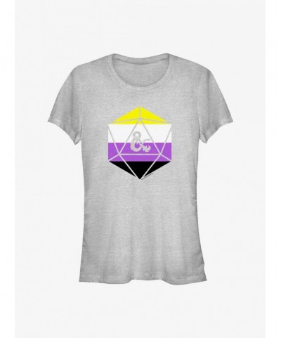 Wholesale Dungeons & Dragons Non-Binary Pride Dice Pride T-Shirt $11.21 T-Shirts