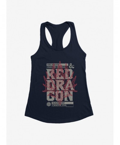 Seasonal Sale Dungeons & Dragons Chaotic Evil Retro Competition Cards Girls Tank $12.20 Tanks