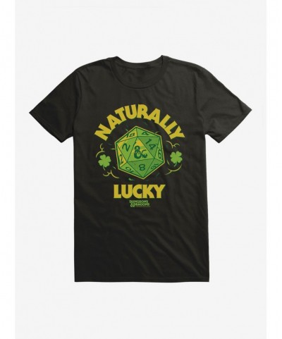 Limited Time Special Dungeons & Dragons Naturally Lucky Dice T-Shirt $7.65 T-Shirts