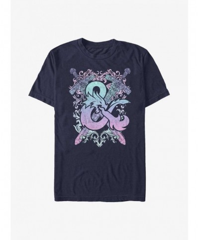 Big Sale Dungeons & Dragons Pastel Logo T-Shirt $11.71 T-Shirts