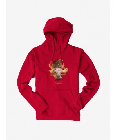 Discount Dungeons & Dragons: Honor Among Thieves Owlbear Silhouette Hoodie $14.37 Hoodies