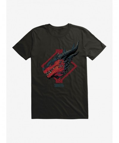 Big Sale Dungeons & Dragons: Honor Among Thieves Red Dragon Profile T-Shirt $7.89 T-Shirts